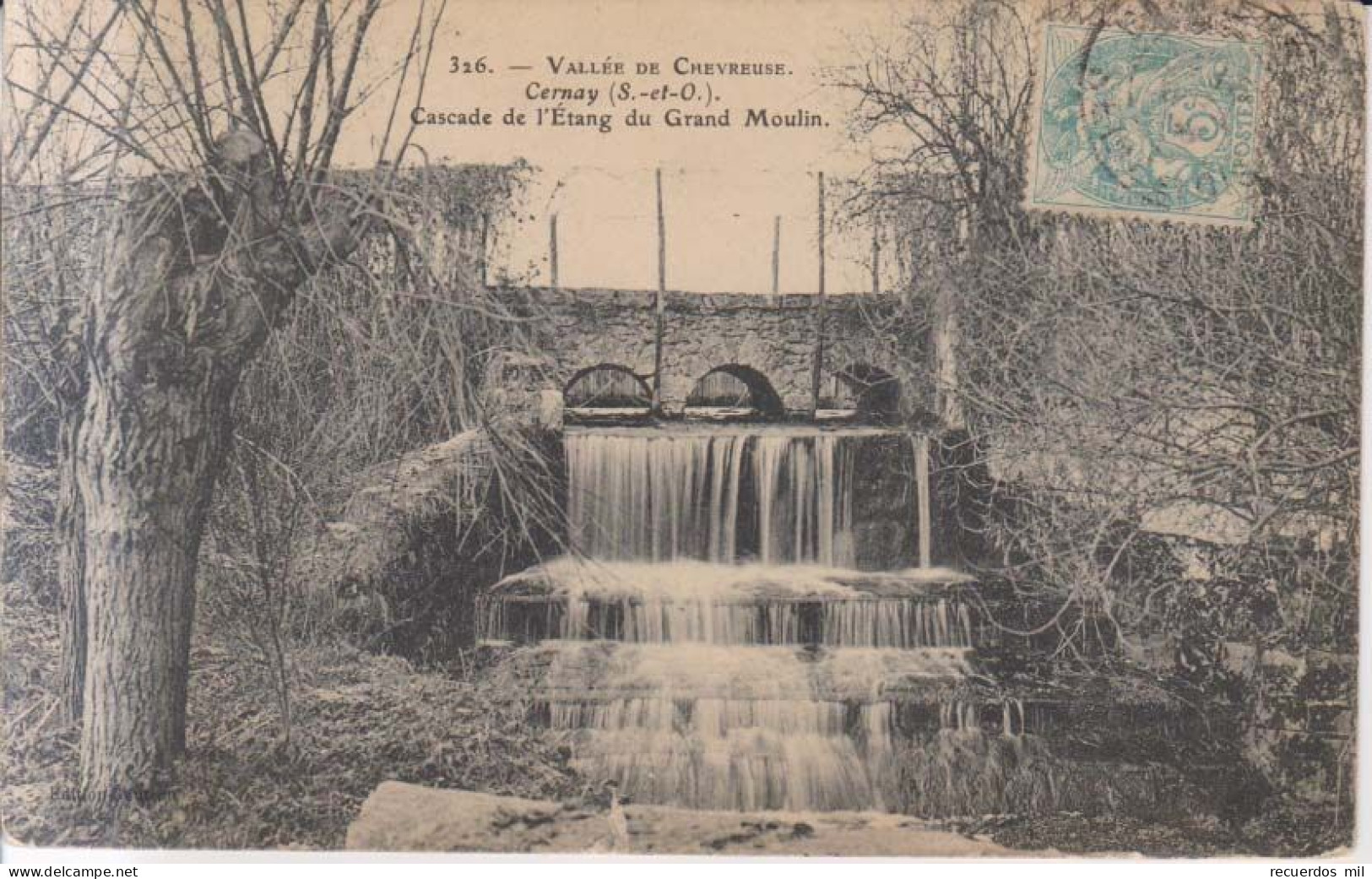 Cernay Cascade De L'Etang Du Grand Moulin 1906 - Cernay