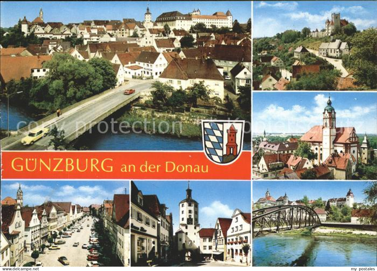 41560990 Guenzburg Donau Bruecke Schloss Marktplatz Untere Tor Frauenkirche Wapp - Günzburg