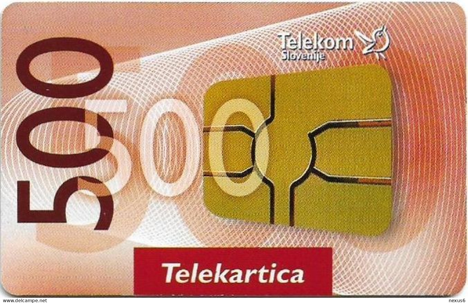 Slovenia - Telekom Slovenije - Jubilejna Petstota Telekartica, Gem5 Black, 07.2003, 50Units, 5.000ex, Used - Slovénie