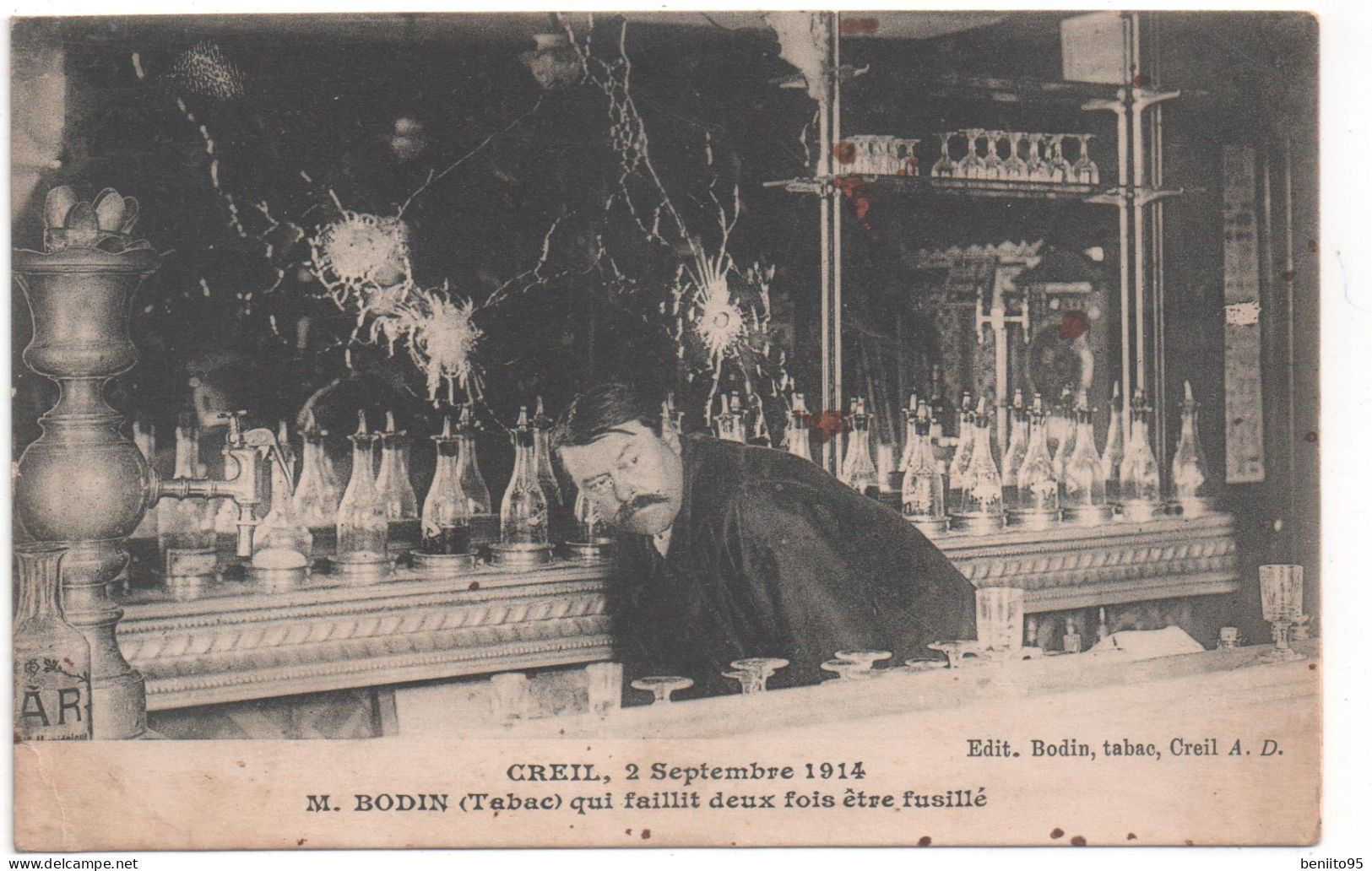 CPA De CREIL - Mr BODIN ( Tabac),en 1914. - Creil