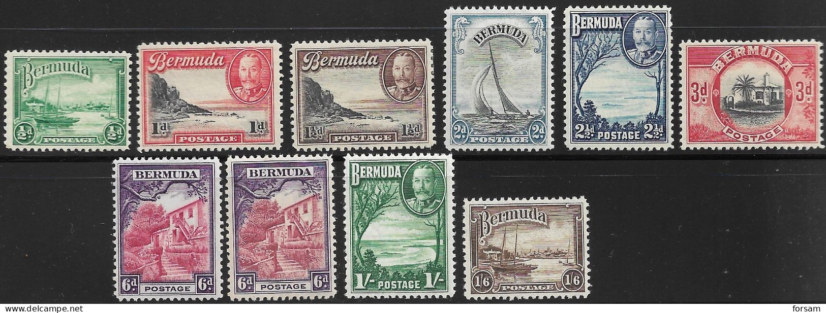 BERMUDA..1936..Michel # 89-97...MLH. - Bermuda