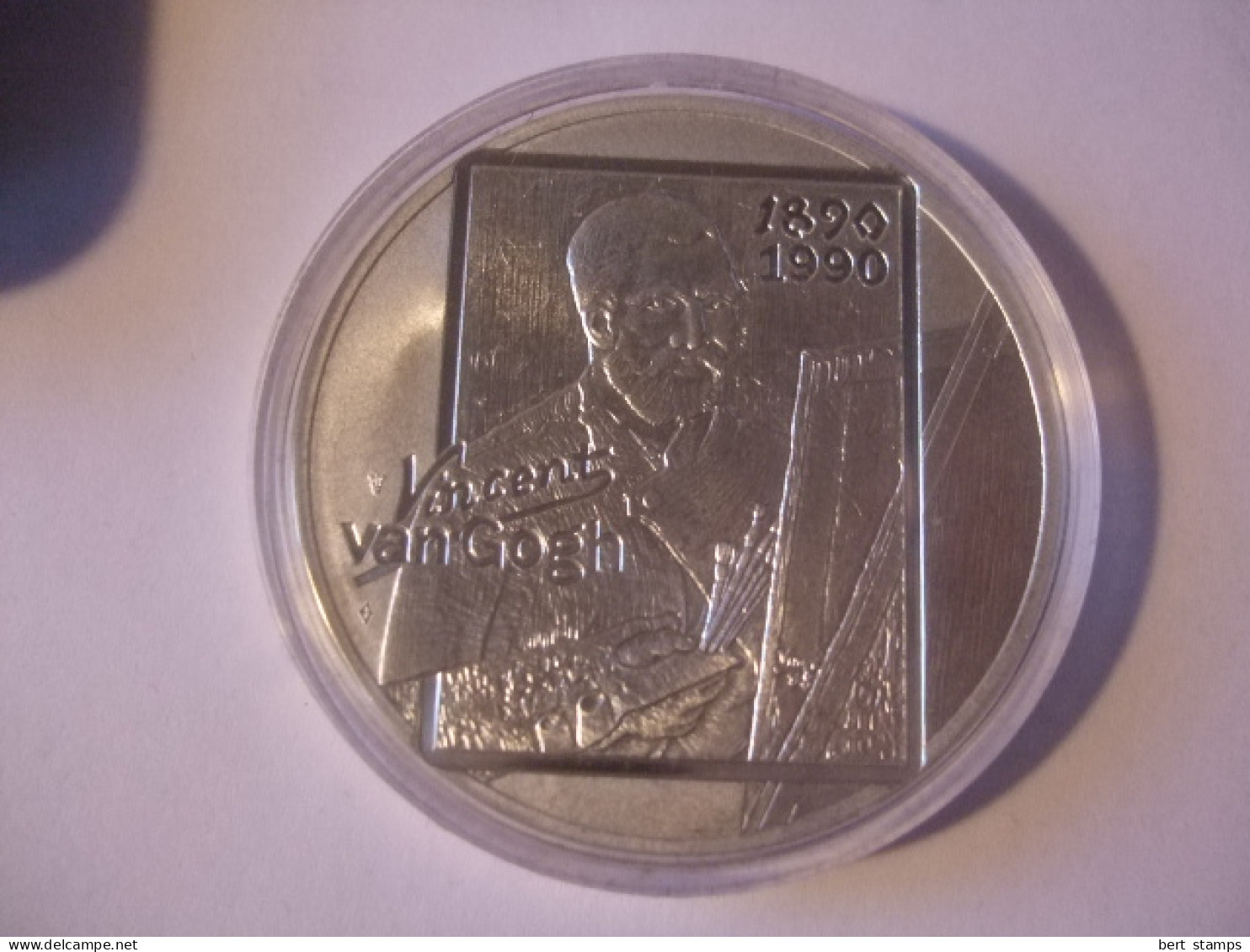 Penning Vincent Van Gogh 1890 - 1990 Zilver , Silver Coin See Pictures - Altri & Non Classificati