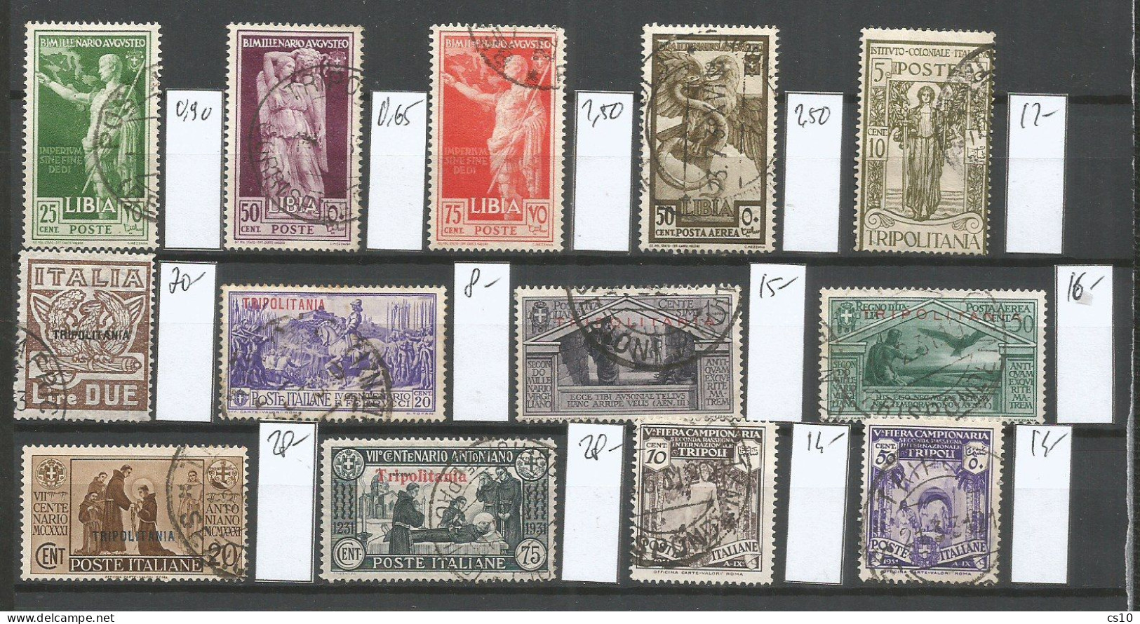 Italy Colony Wholesale Lot Of ONLY VFU Celebratives & Commemoratives Stamps Incl. Some Key Values High Cat.Val. 1100€ - Lotti E Collezioni