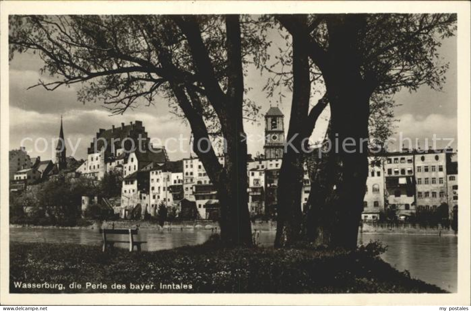 41560460 Wasserburg Inn Partie Am Inn Blick Zur Burg Kirche Wasserburg - Wasserburg (Inn)