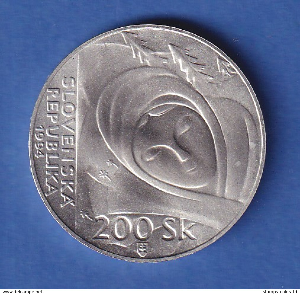 Slowakei 1994 Silbermünze 200 Kronen 100. Geburtstag Von Janko Alexy Stg - Slovakia