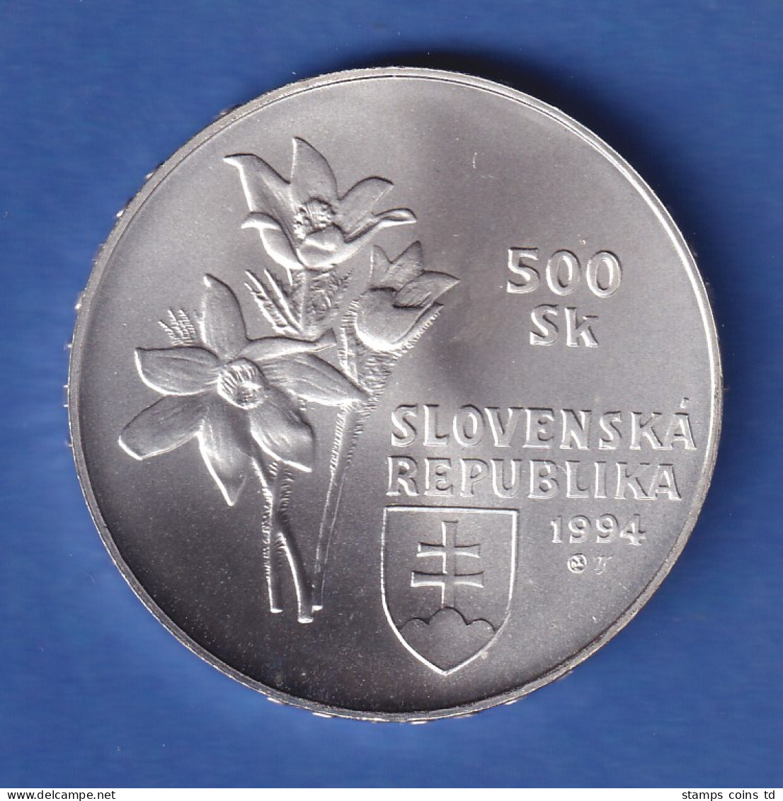 Slowakei 1994 Silbermünze 500 Kronen Nationalpark Slovenský Raj Stg - Slovakia