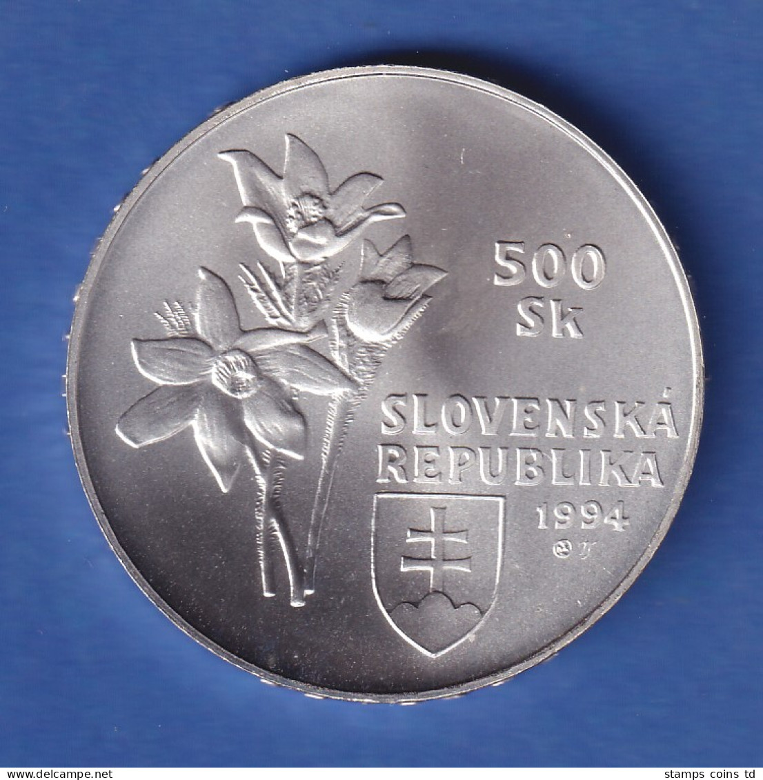 Slowakei 1994 Silbermünze 500 Kronen Nationalpark Slovenský Raj Stg - Slovaquie