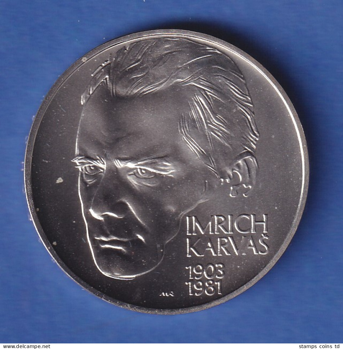 Slowakei 2003 Silbermünze 200 Kronen 100. Geburtstag Von Imrich Karvas Stg - Slowakei
