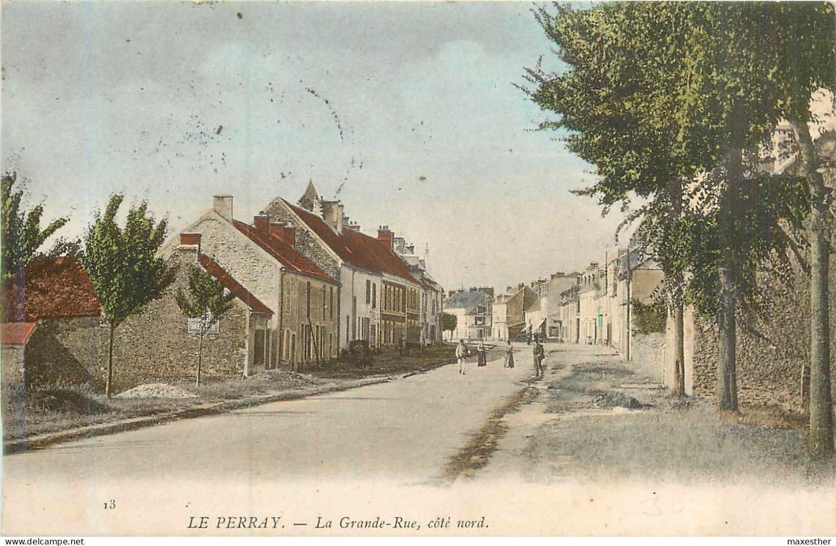 LE PERRAY La Grande Rue Côté Nord - Le Perray En Yvelines