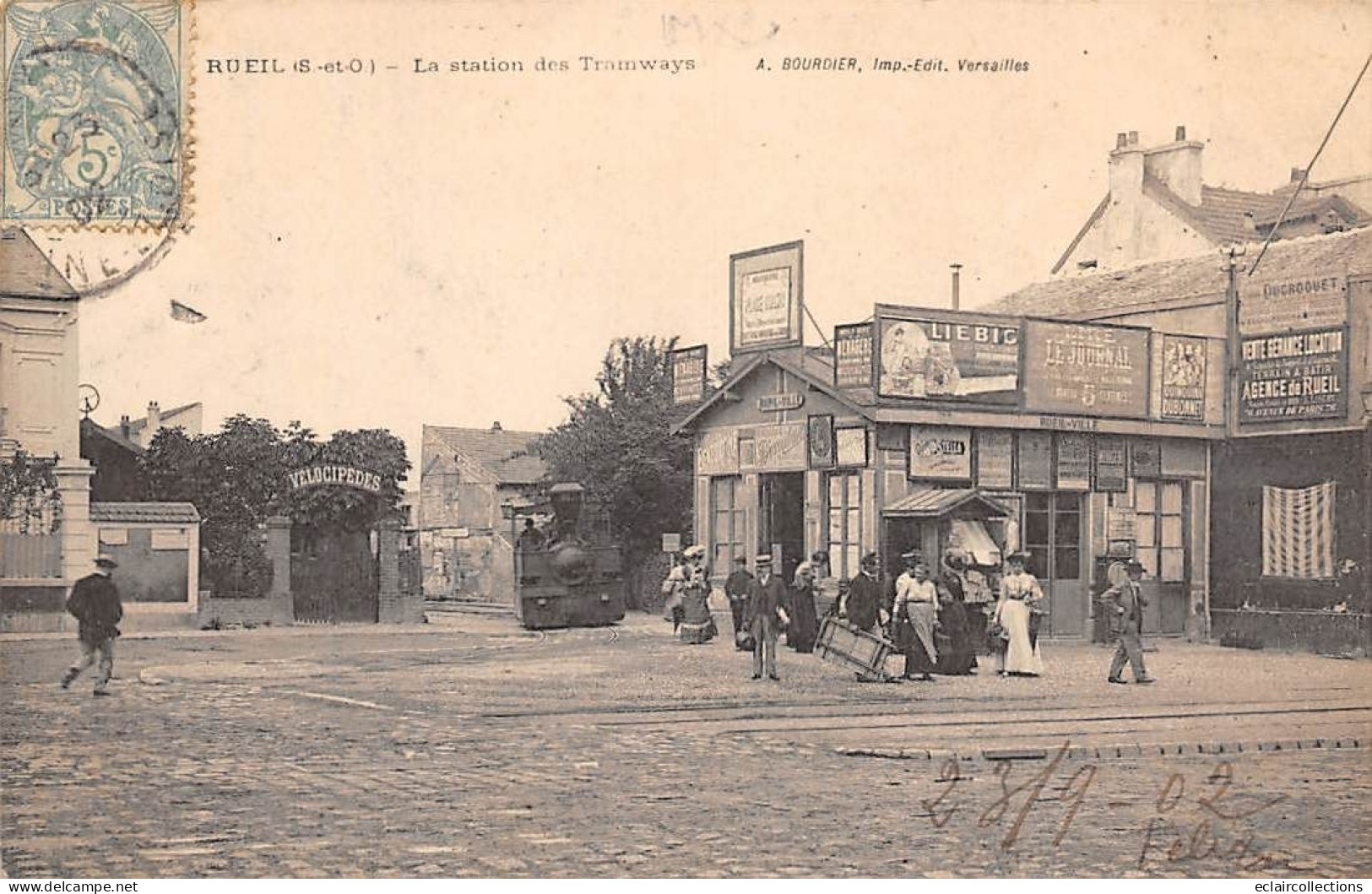 Rueil Malmaison     92       La Station Des Tramways    (voir Scan) - Rueil Malmaison