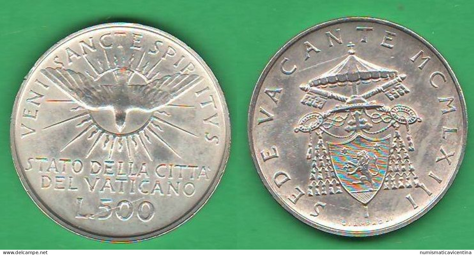 Vaticano 500 Lire 1963 Citta Senza Accento Sede Vacante Vacant Seat Vatikan City             ©9 - Vatican