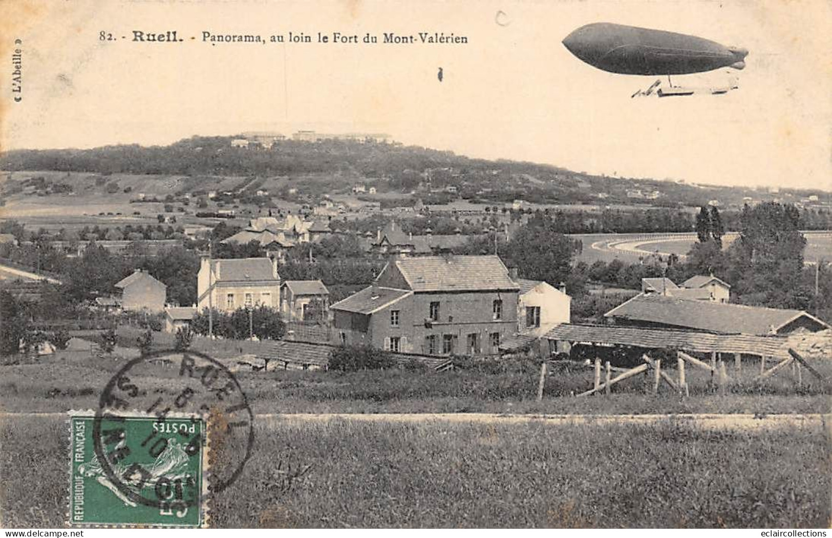 Rueil Malmaison      92     Panorama Sur Le Fort Du Mont Valérien.  Dirigeable    N° 31  (voir Scan) - Rueil Malmaison