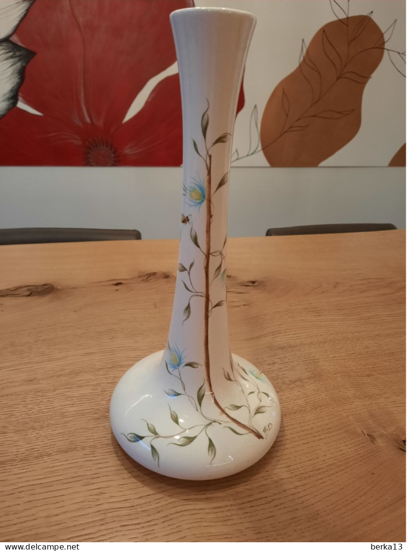 Très Beau Vase Signé En Porcelaine Italiennne - Ohne Zuordnung