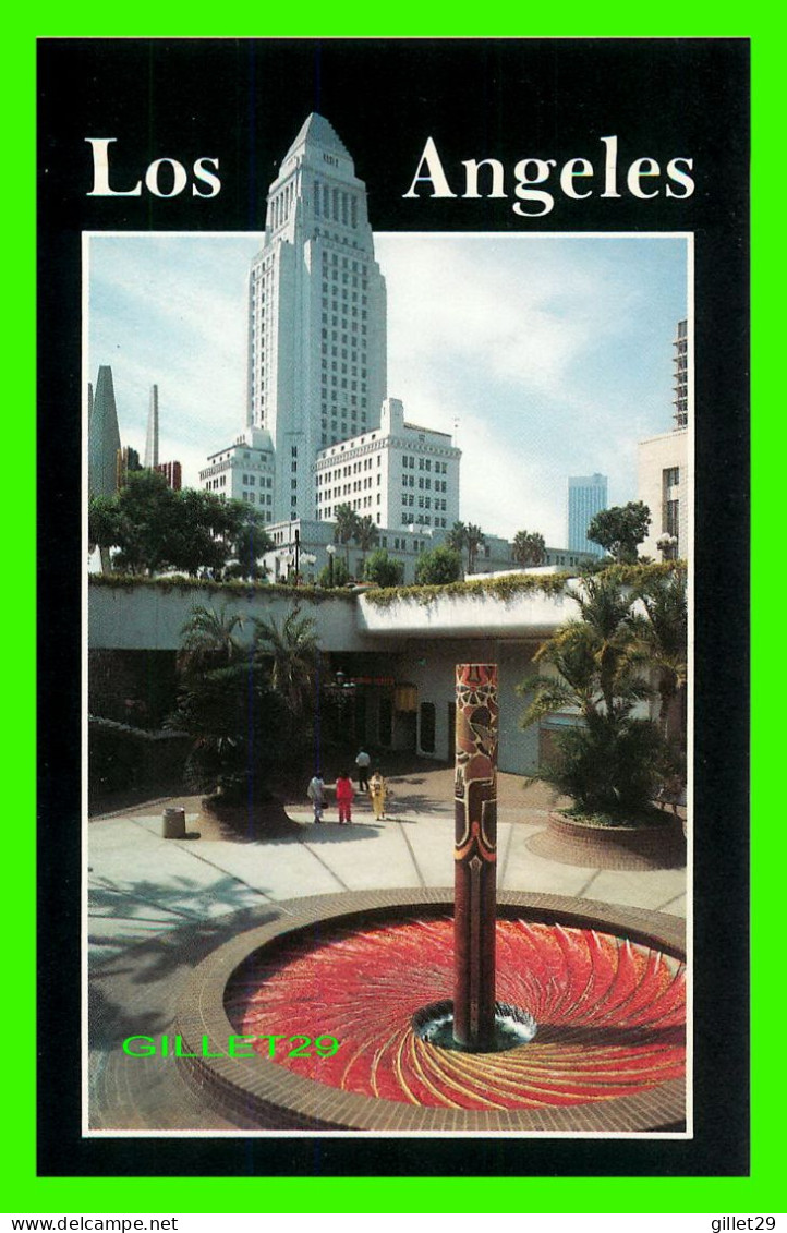 LOS ANGELES, CA - CITY HALL - ROBERT J. STEVENSON MEMORIAL FOUNTAIN - PHOTO CARLO MARINO - - Los Angeles