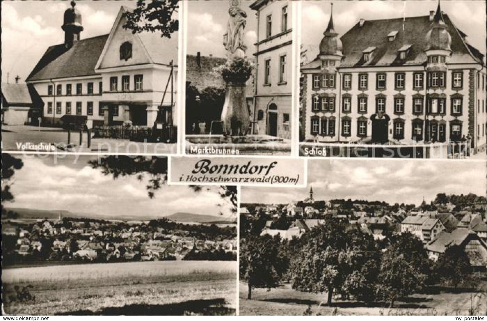 41559504 Bonndorf Schwarzwald Schloss Marktbrunnen Volksschule Bonndorf - Bonndorf