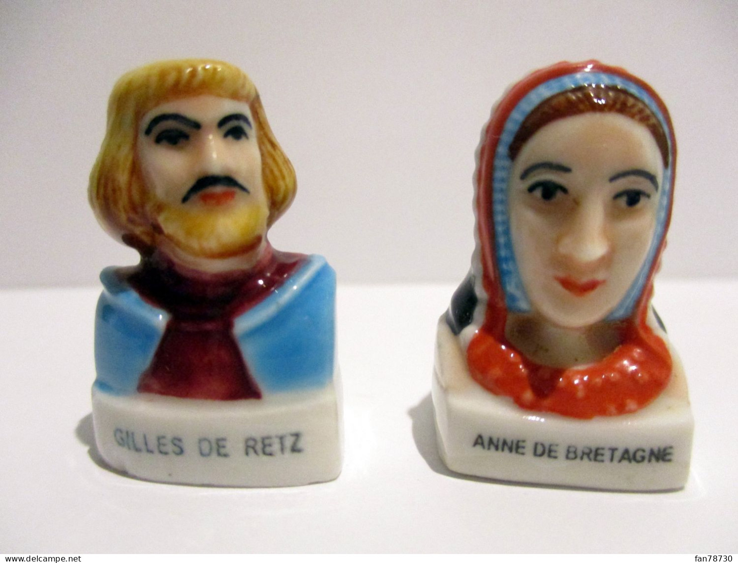 Fèves Brillantes -  Série Personnages De Loire Atlantique : Gilles De Retz Et Anne De Bretagne - Frais Du Site Déduits - Characters