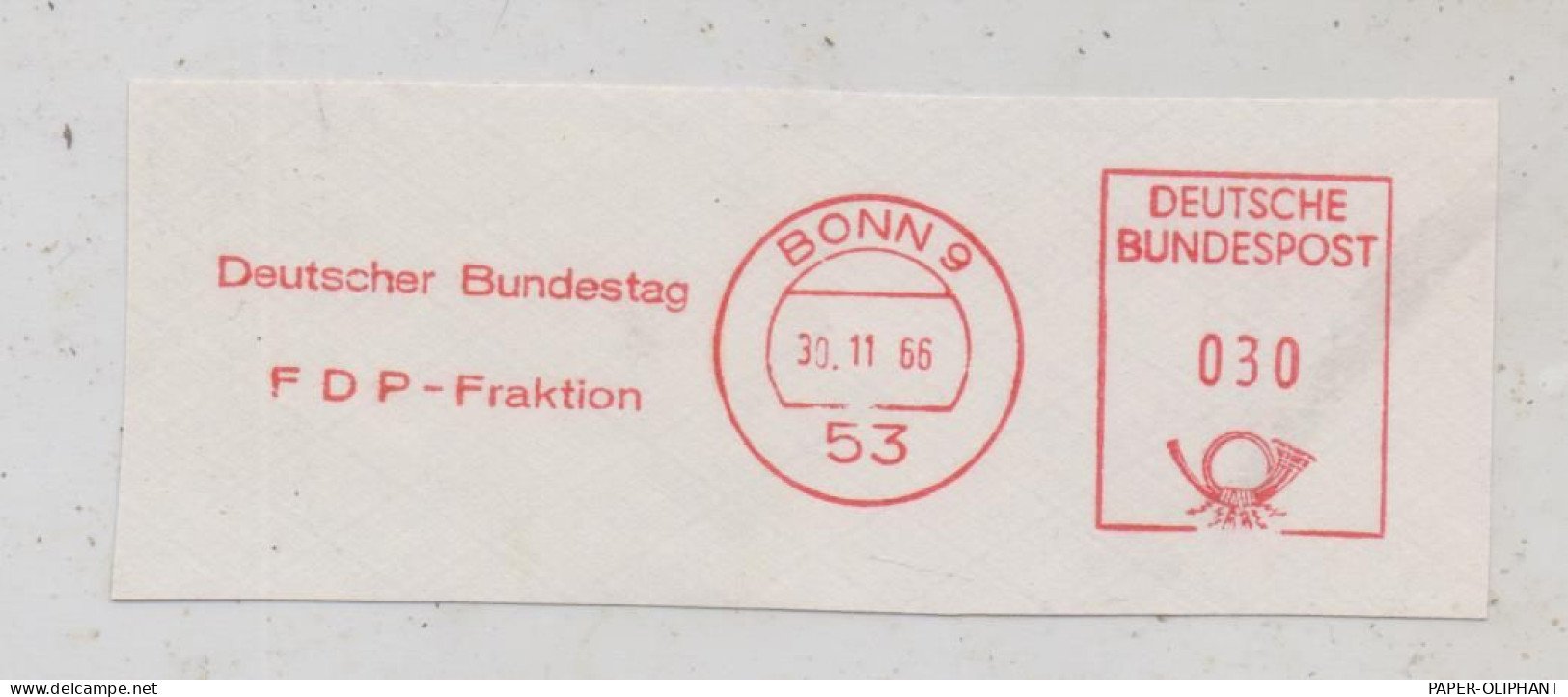 POLITIK - FDP Bundestagsfraktion - Freistempler Bonn, 1965 - Parteien & Wahlen