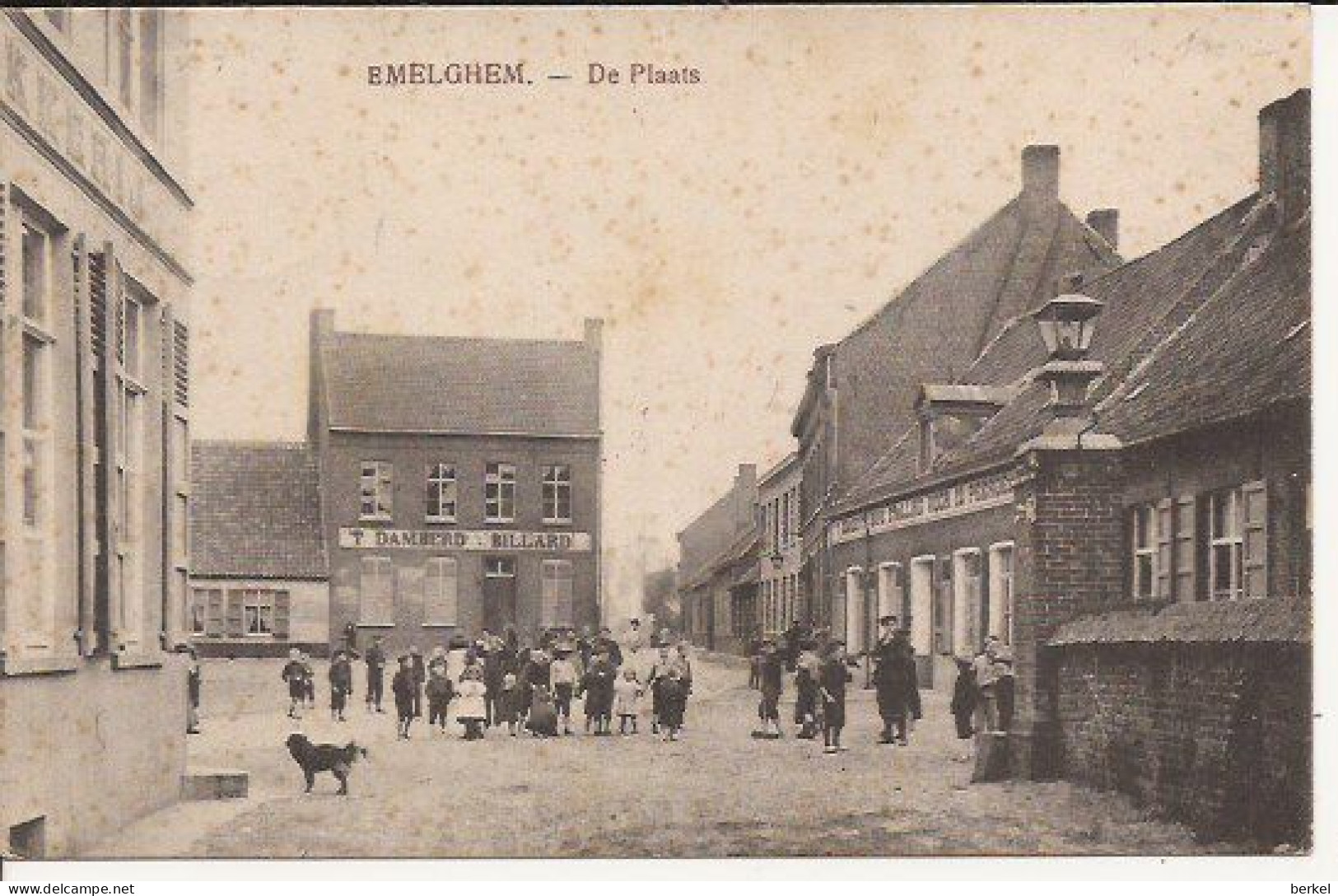 EMELGEM DE PLAATS  DAMBERD  BILLARD  FELDPOST 14/18 Nr  587 D1 - Izegem