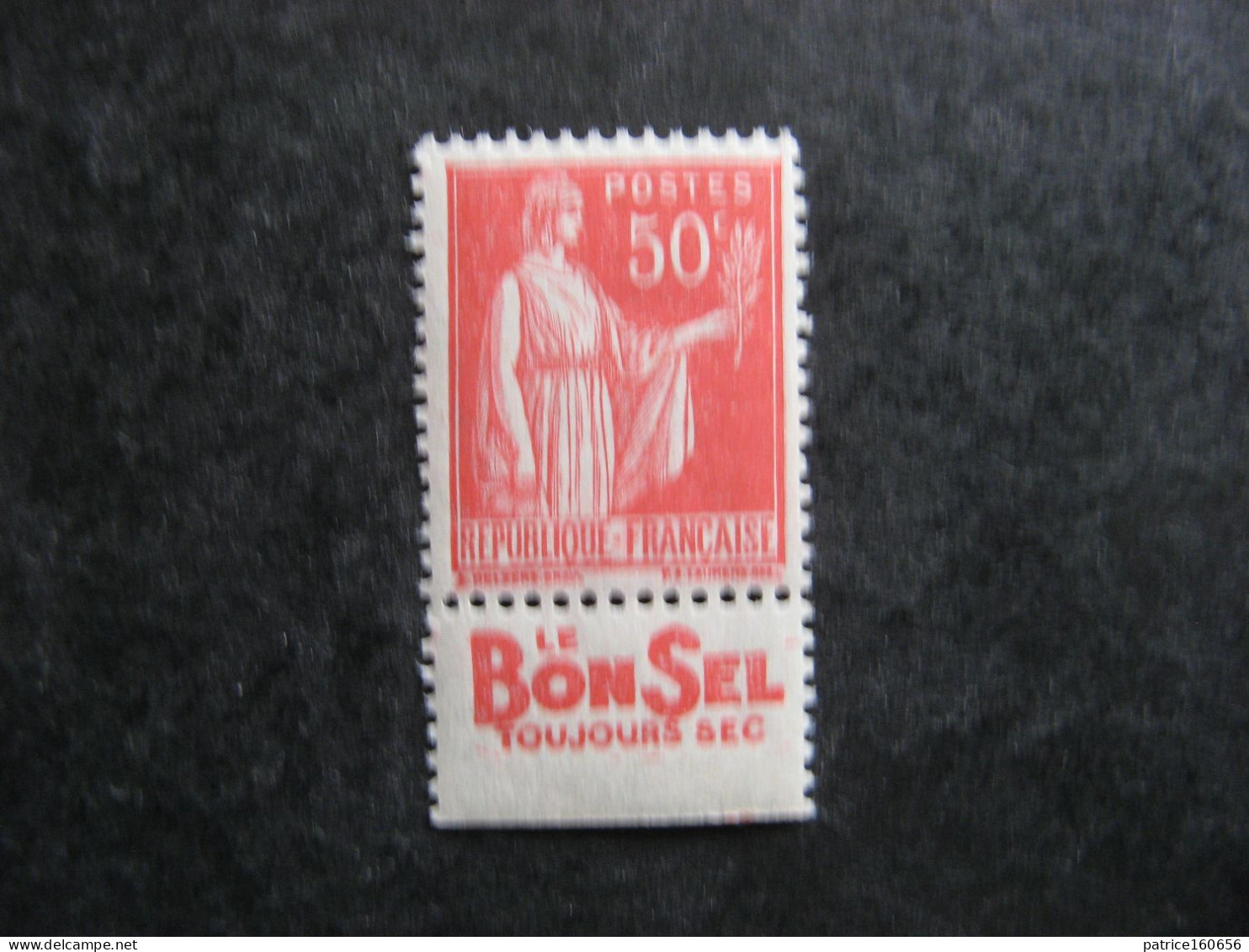 TB N° 283a Neuf X. Avec PUB Inférieure " BON SEL ". - Unused Stamps