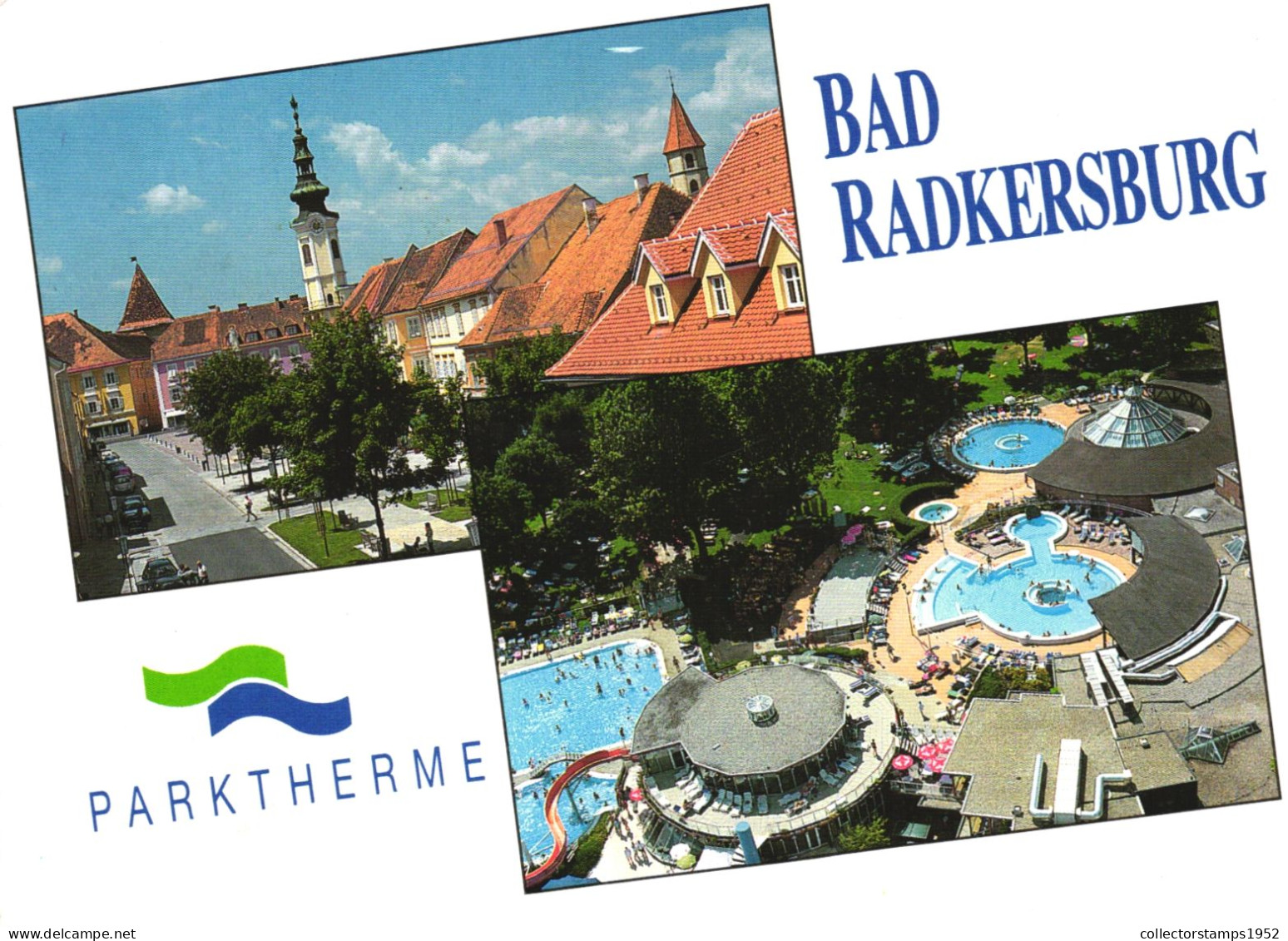 BAD RADKERSBURG, MULTIPLE VIEWS, ARCHITECTURE, RESORT, POOL, AUSTRIA, POSTCARD - Bad Radkersburg