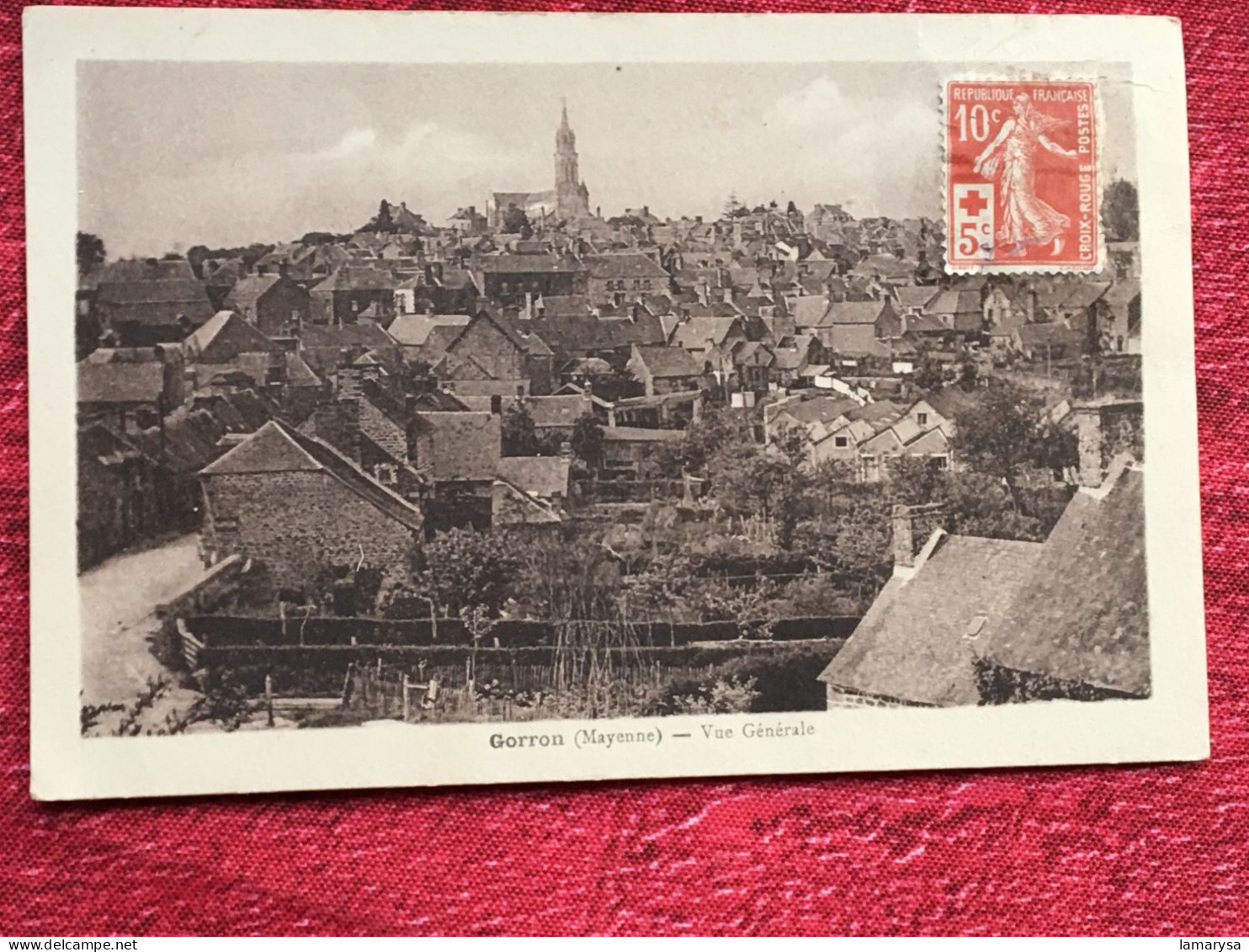 CPA  Gorron [53] Mayenne  VG -Carte Postale-timbre Semeuse Croix Rouge Qui Cote .. - Gorron