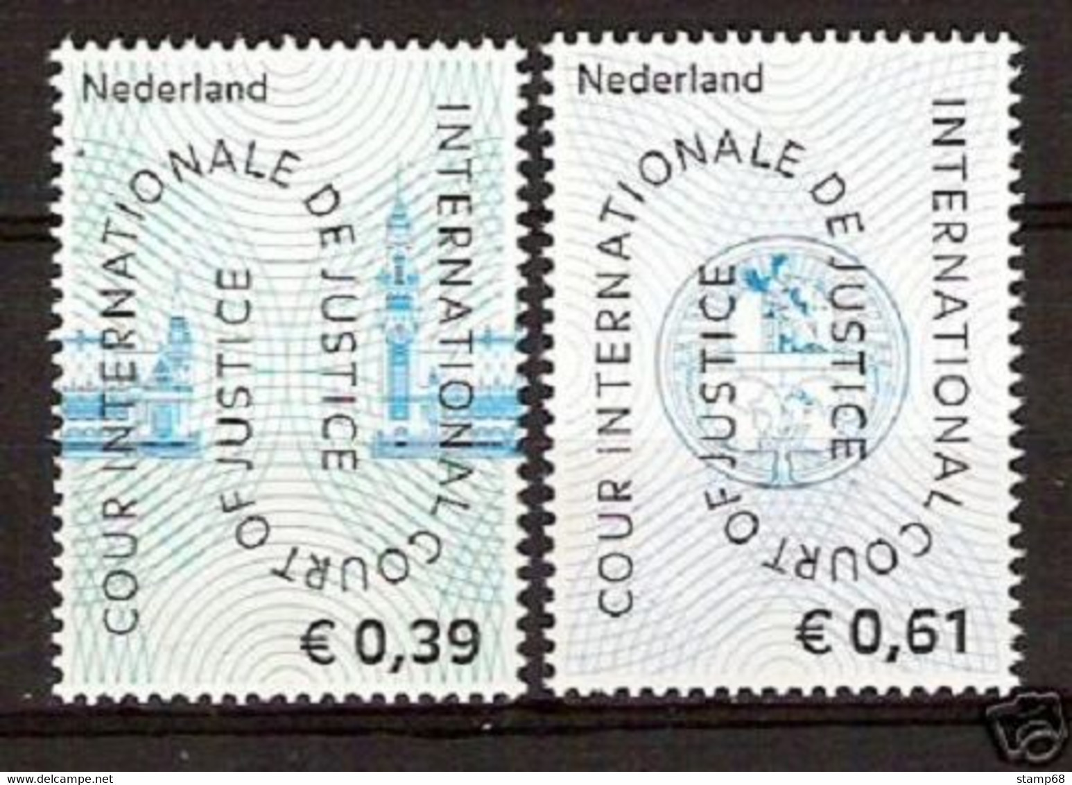 Nederland NVPH D59-60 Cour De Justice 2004 MNH Postfris - Dienstzegels