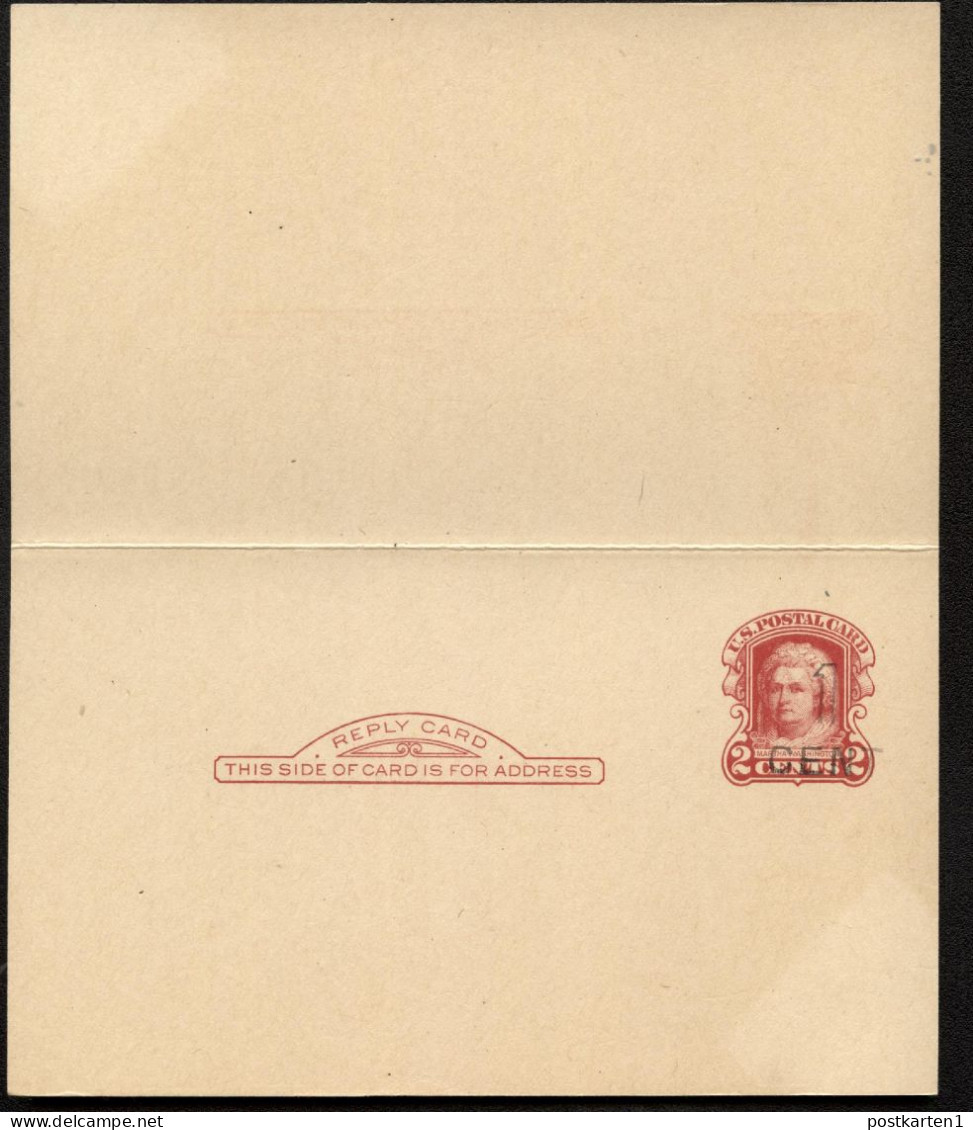 UY9-4 Postal Card With Reply CHICAGO Mint Vf 1920 Cat.$25.00 - 1901-20