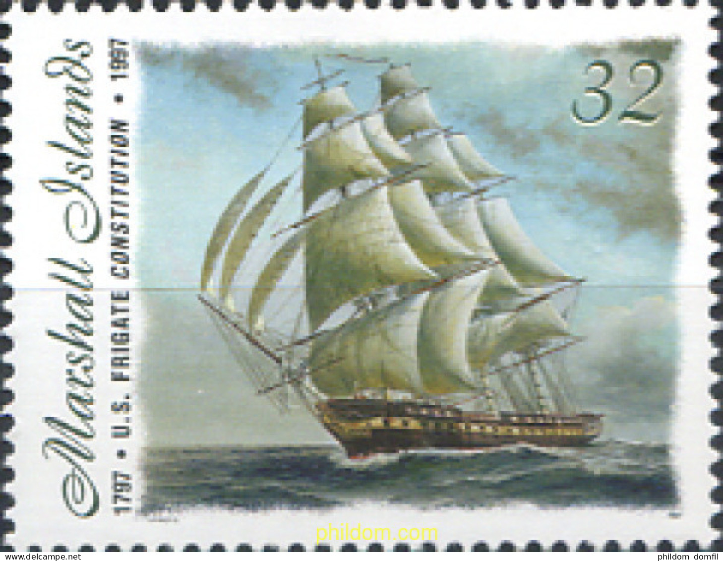 342351 MNH MARSHALL Islas 1997 FRAGATA CONSTITUCION - Marshallinseln