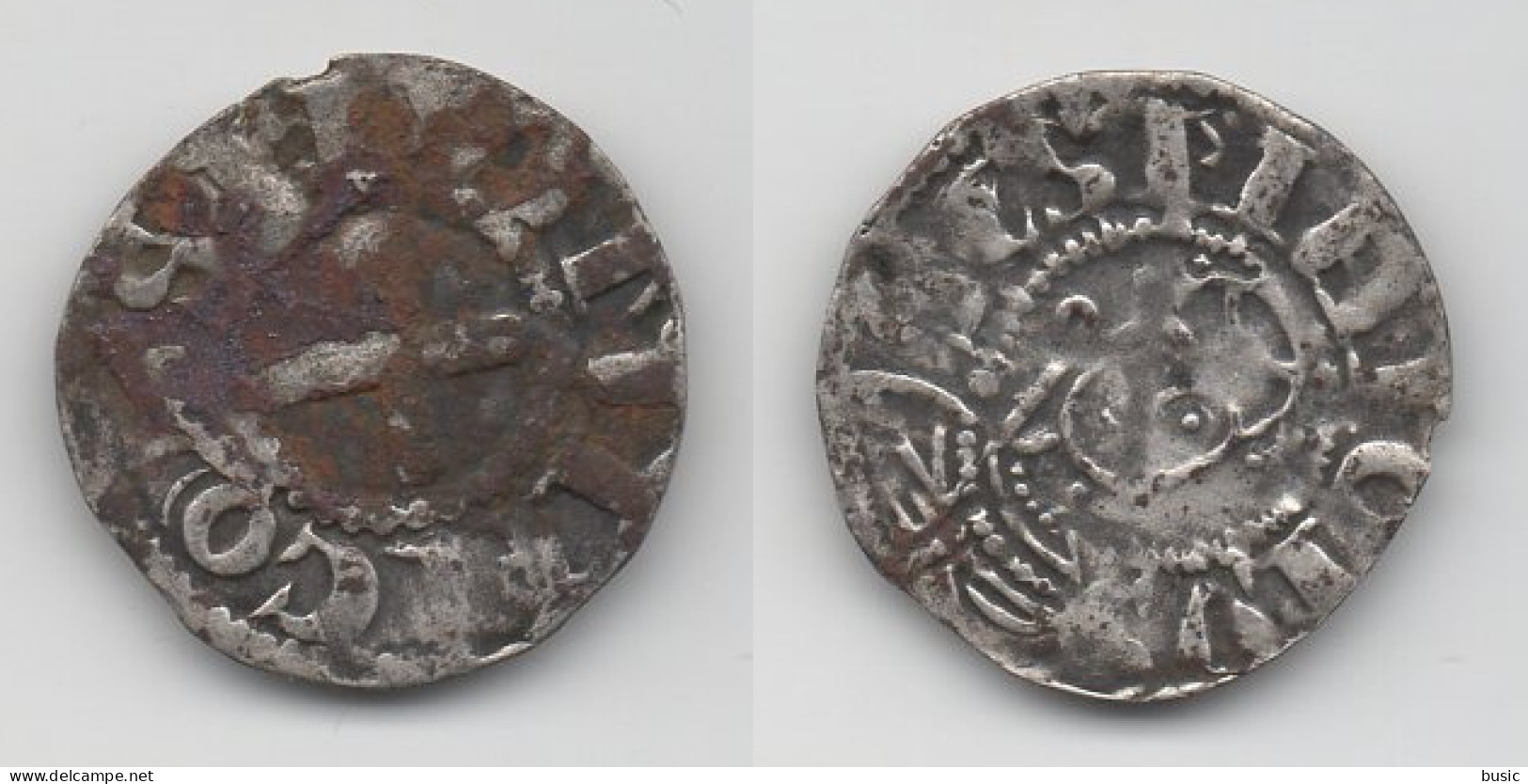 + FRANCE   + DENIER PRIEURE  DE SAUVIGNY  + - 1180-1223 Filips II Augustus