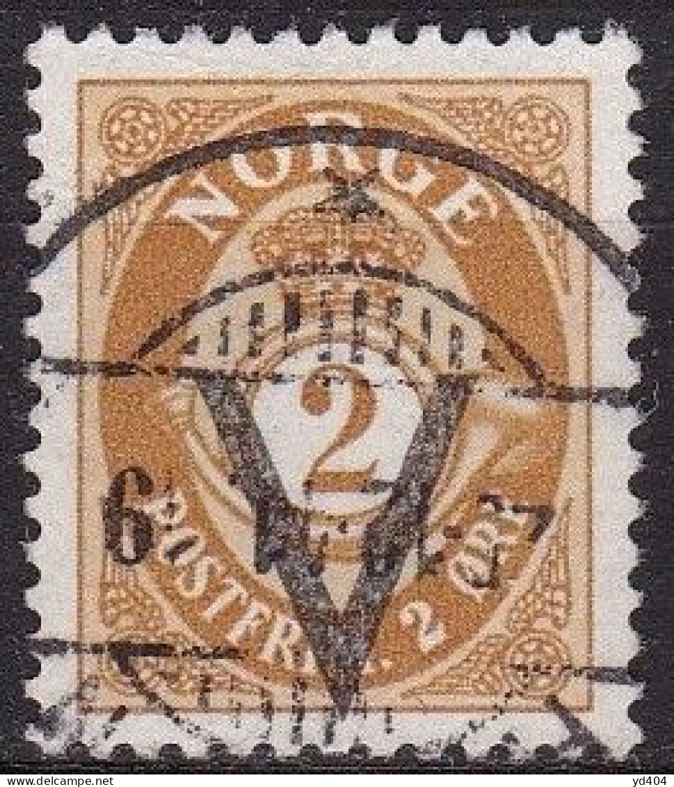 NO036C – NORVEGE - NORWAY – 1941 – VICTORY OVERPRINT ISSUE With WM – SC # 208 USED 12 € - Gebraucht