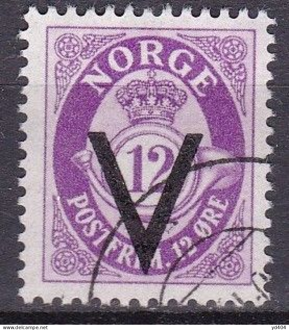 NO037E – NORVEGE - NORWAY – 1941 – VICTORY OVERPRINT ISSUE Without WM – SG # 360 USED 23,60 € - Gebraucht