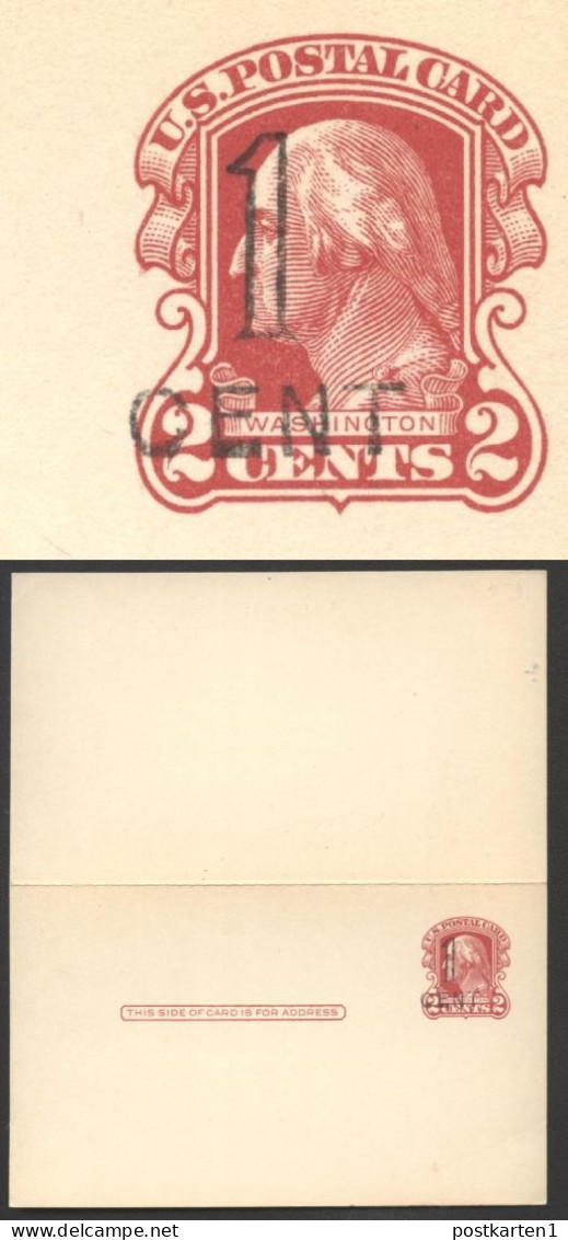 UY9-6 Postal Card With Reply CLEVELAND Mint Vf 1920 Cat.$25.00 - 1901-20