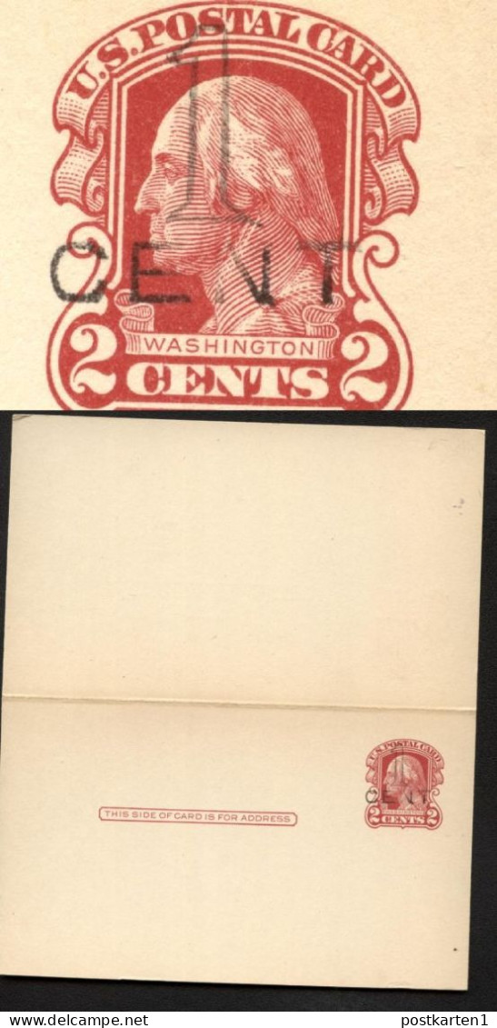 UY9-7 Postal Card With Reply DETROIT Mint Vf 1920 Cat.$25.00 - 1901-20