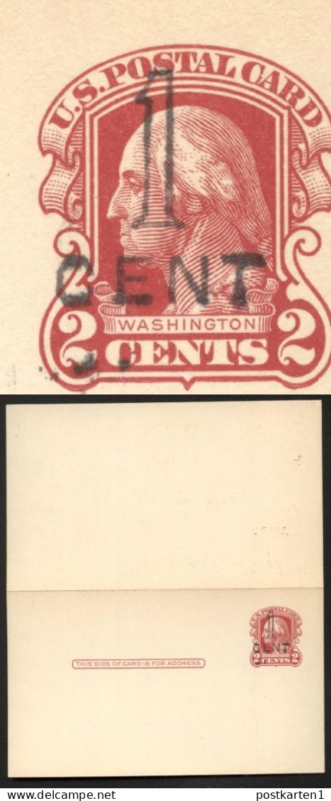 UY9-10 Postal Card With Reply OKLAHOMA CITY Mint Vf 1920 Cat.$25.00 - 1901-20