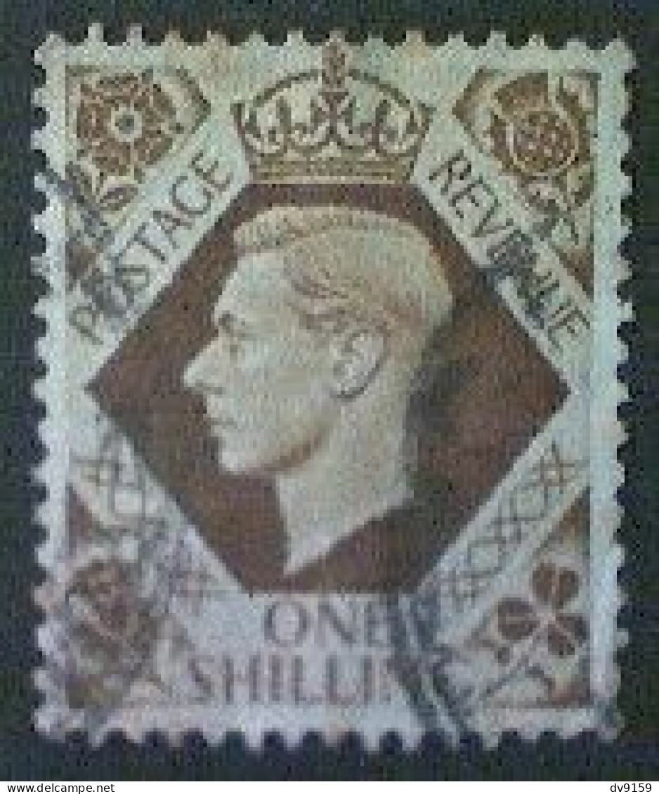 Great Britain, Scott #248, Used(o), 1939, King George VI, 1/, Brown - Used Stamps