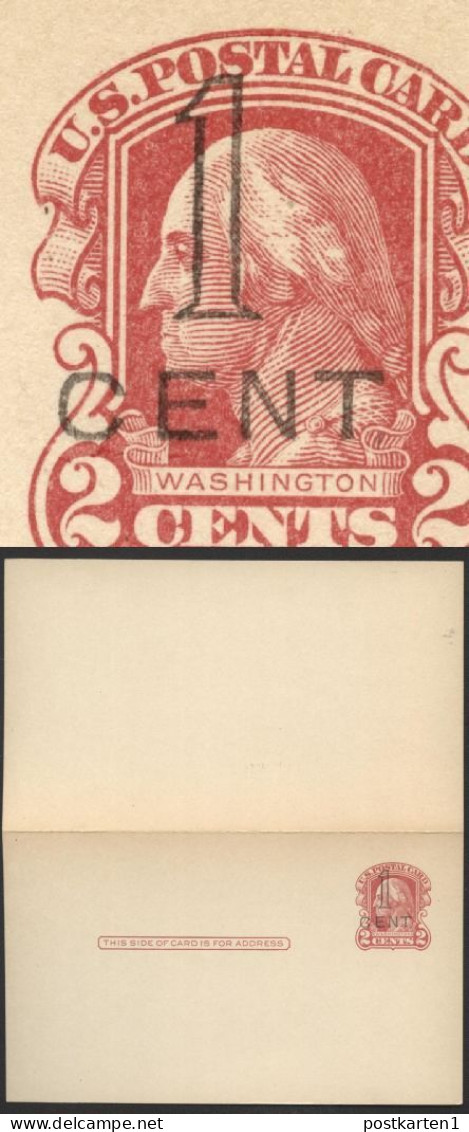 UY9-12 Postal Card With Reply ST.LOUIS Mint Vf 1920 Cat.$25.00 - 1901-20