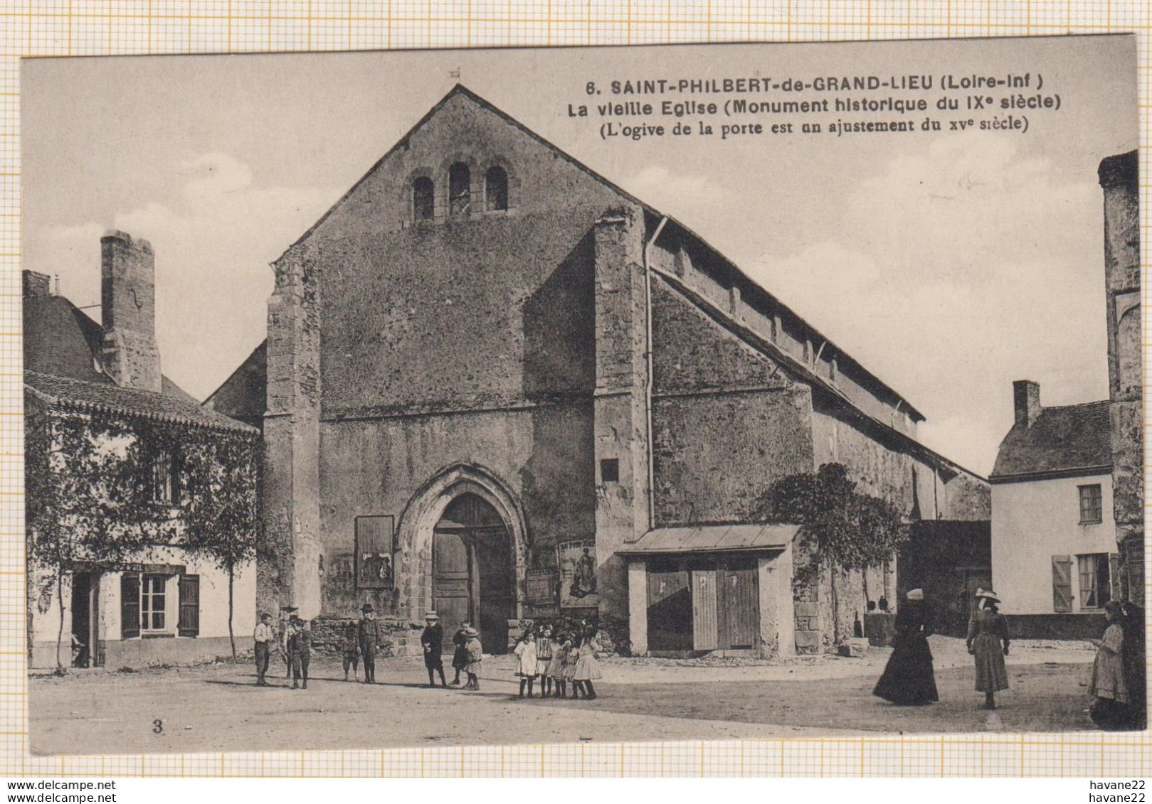 8AK2466 ST SAINT PHILBERT DE GRAND LIEU LA VIEILLE EGLISE   2 SCANS - Saint-Philbert-de-Grand-Lieu