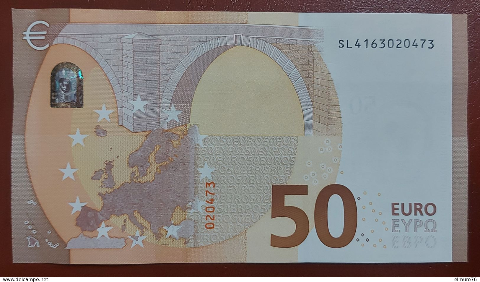 50 EURO S052D2 Italy Serie SL Ch 16 Lagarde Perfect UNC - 50 Euro