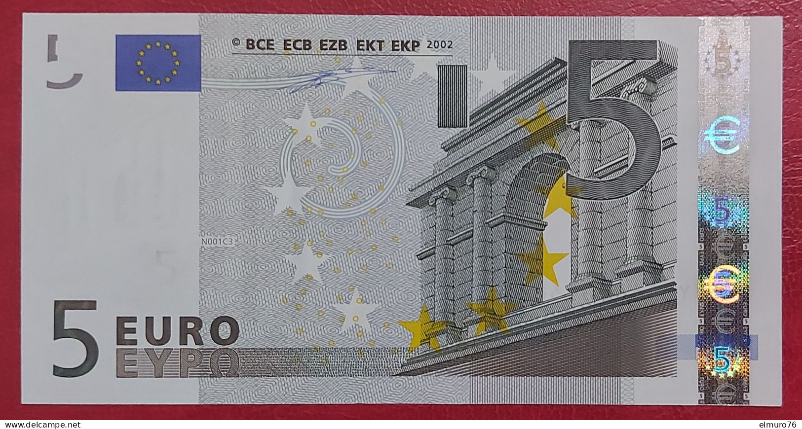 5 EURO N001C3 Greece Serie Y Duisenberg Perfect UNC - 5 Euro