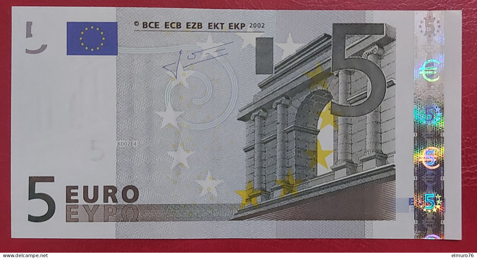 5 Euro K002E4 Ireland Serie T Perfect  UNCIRCULATED - 5 Euro
