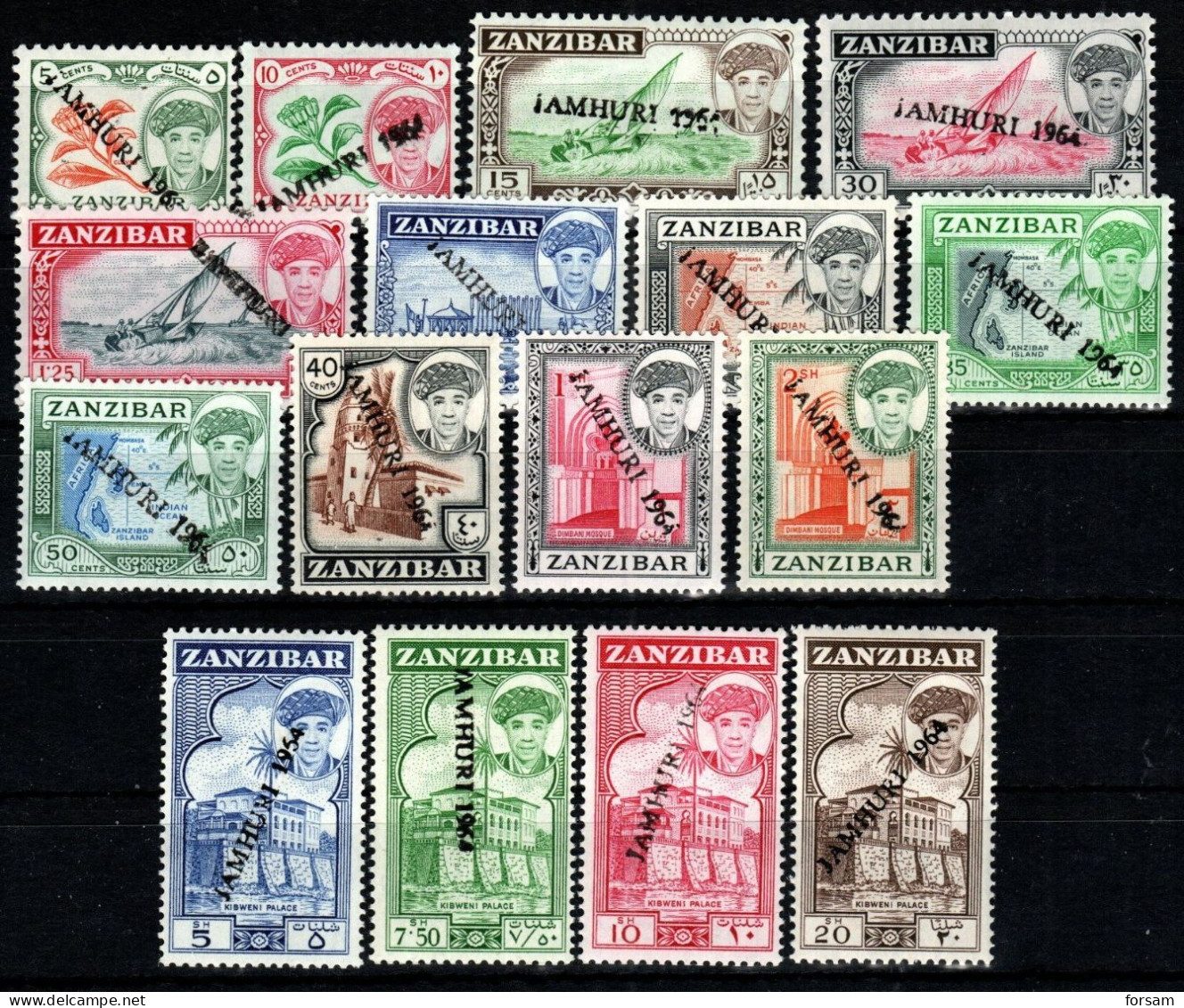 ZANZIBAR..1964..Michel # 261-276...MNH. - Zanzibar (1963-1968)