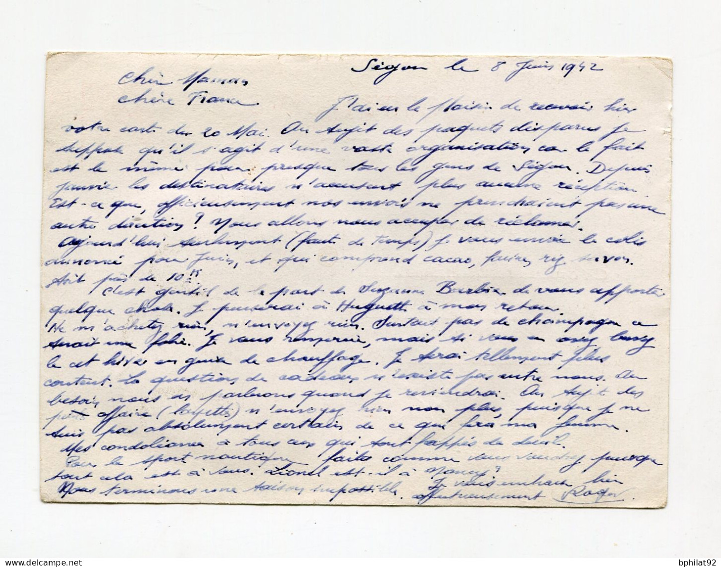 !!! ENTIER POSTAL PETAIN DE SEGOU - AOF DE 1942 POUR NANCY, VIA MARSEILLE - Lettres & Documents