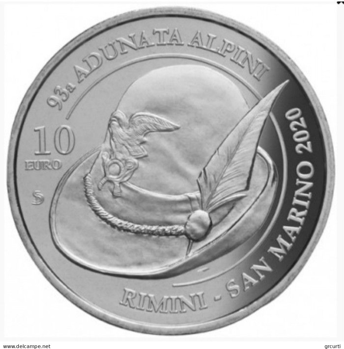 San Marino - 10 Euro 2020 - 93ª Adunata Nazionale Alpini A Rimini - UC# 225 - San Marino