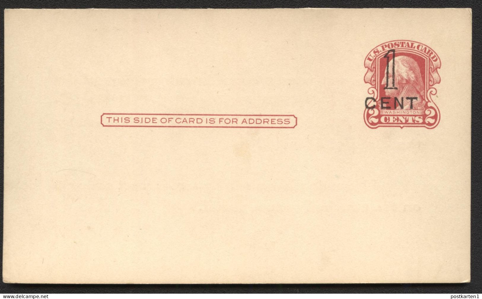 UY9m-12 Message Card Mint Face 1920 - 1901-20