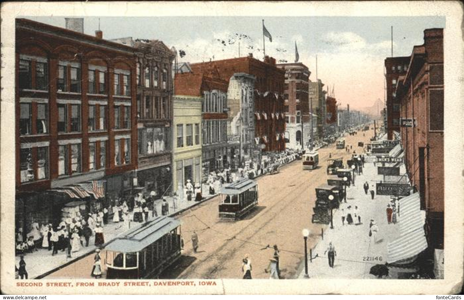 11111834 Davenport_Iowa Second Street Strassenbahn - Sonstige & Ohne Zuordnung