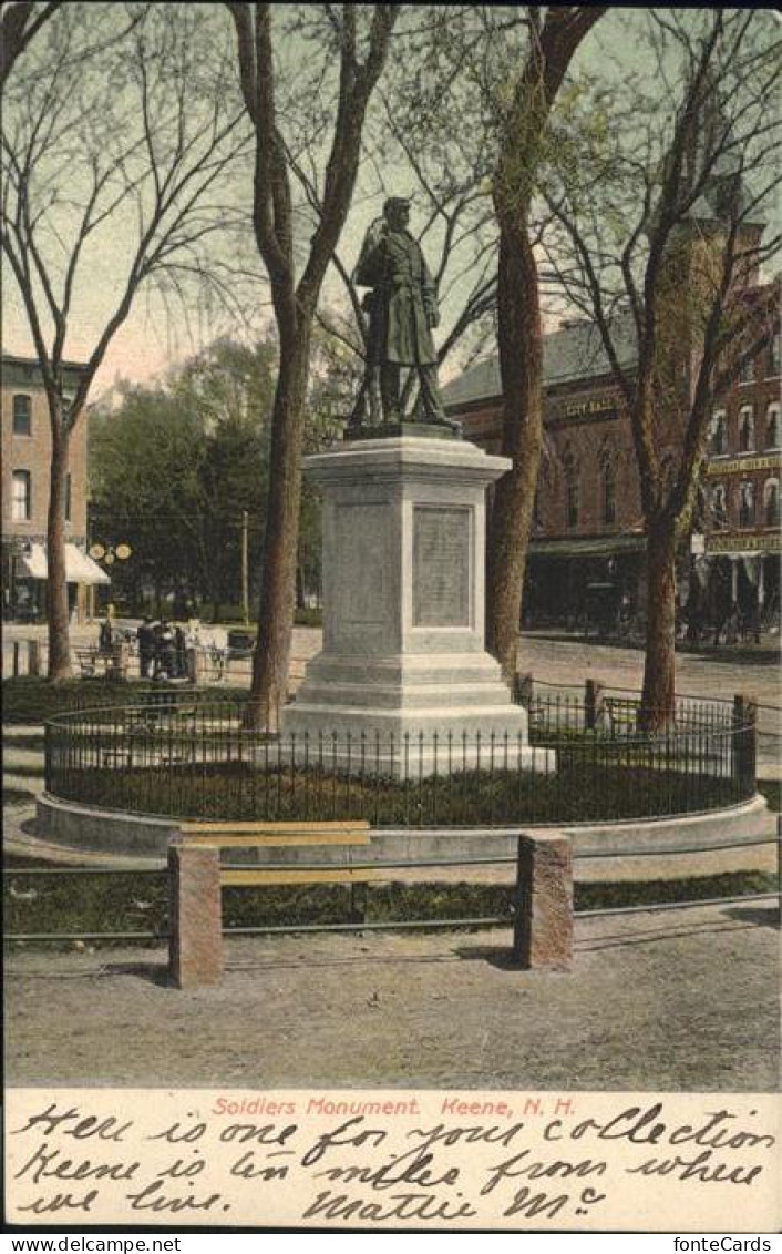 11111825 Keene_New_Hampshire Soldiers Monument - Autres & Non Classés