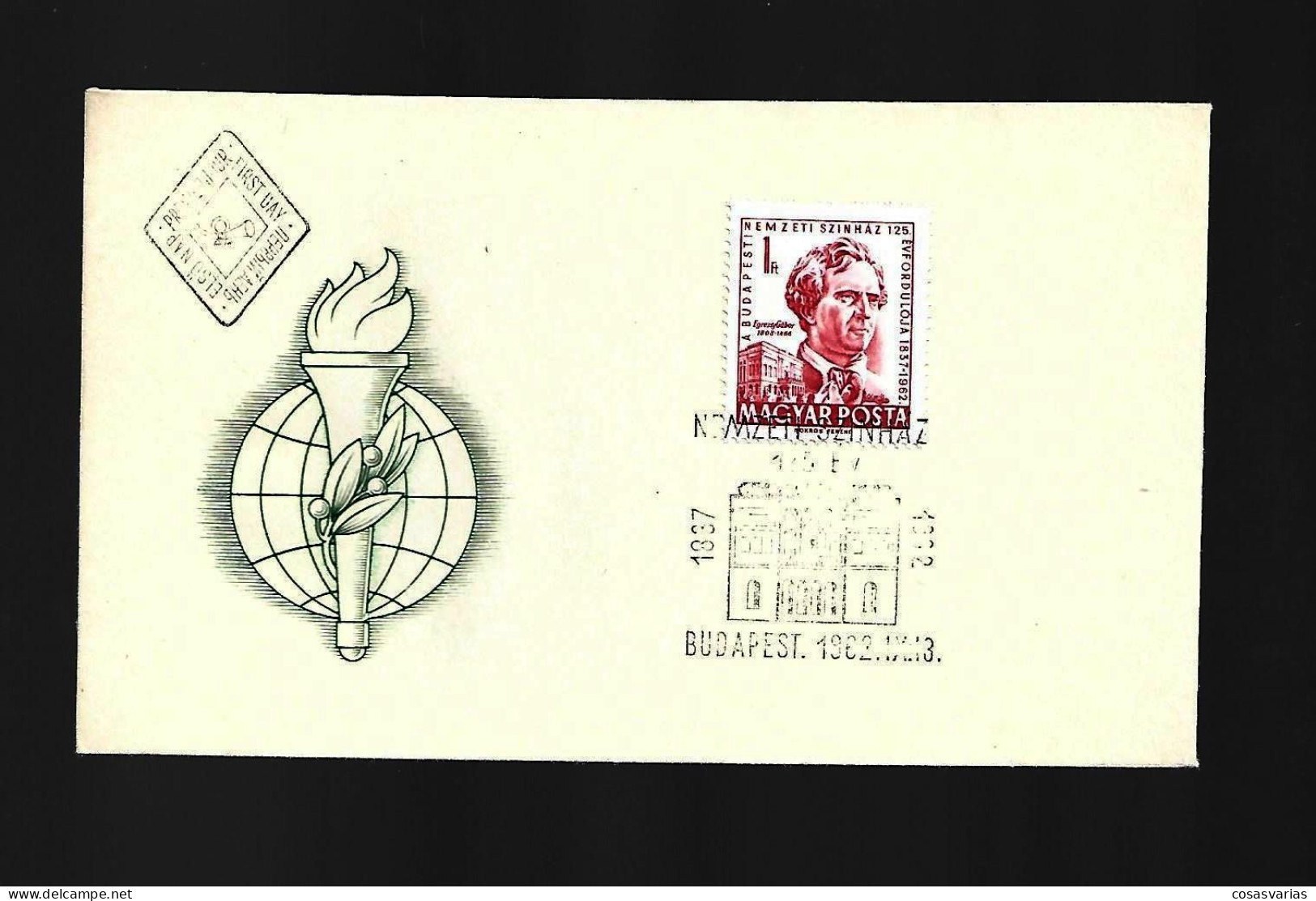 HUNGRIA MAGYAR POSTA  HUNGARY 1962 FIRST DAY OF ISSUE PREMIER JOUR EMISSION - FDC