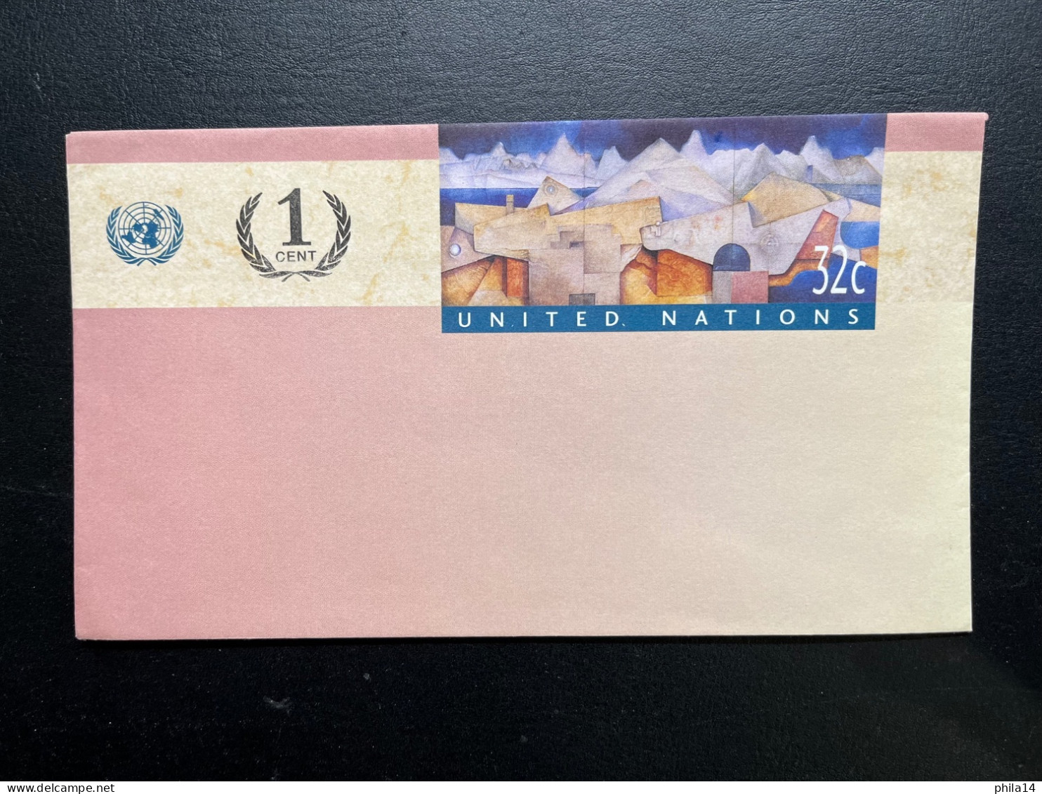 ENVELOPPE ONU UNITED NATIONS 32c / NEUVE - Lettres & Documents