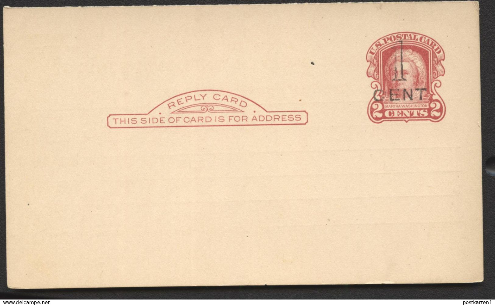 UY9r-5 2 Reply Cards Preprinted Springfield + Granite City IL 1920 Cat.$6.00 - 1901-20