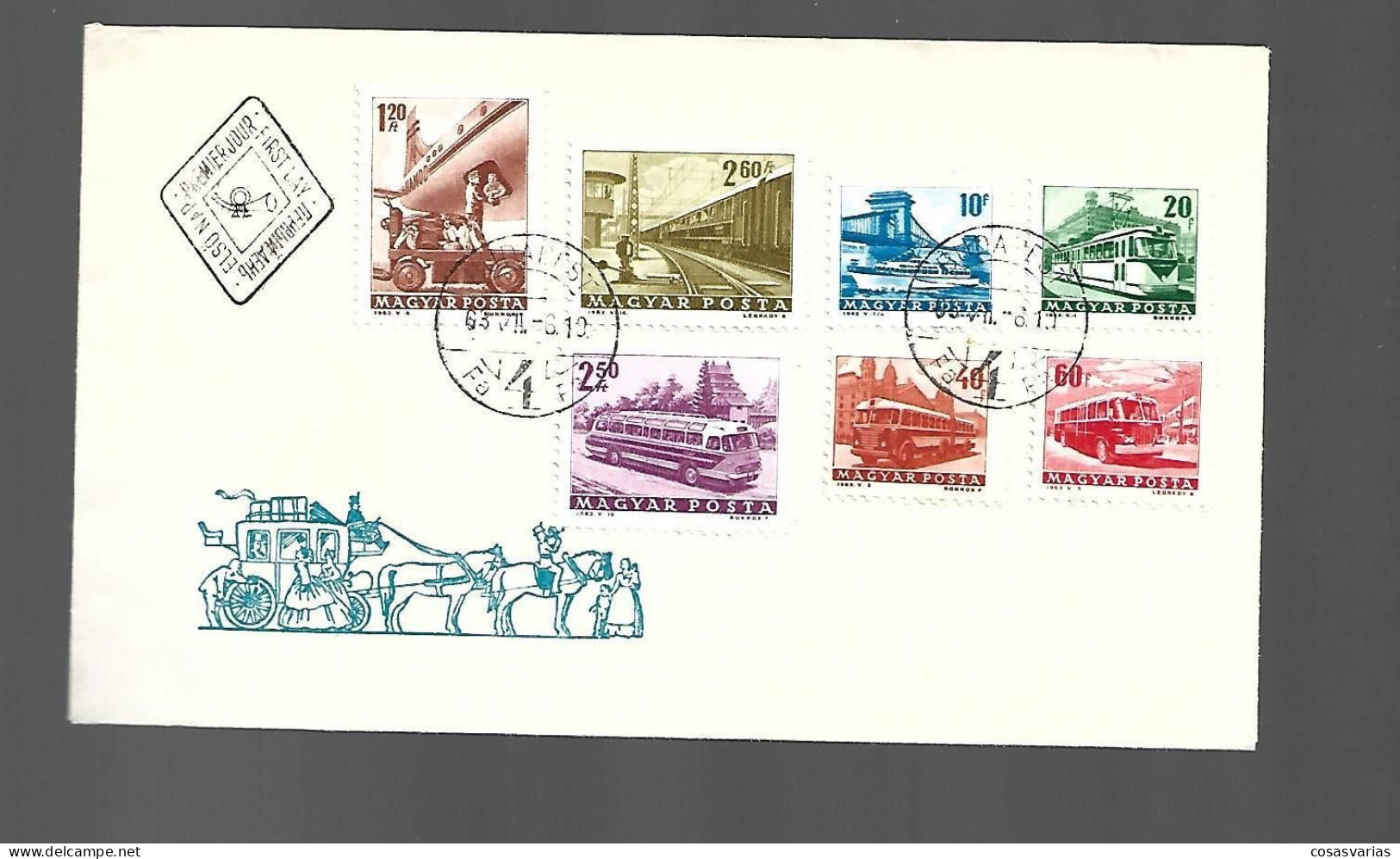 HUNGRIA MAGYAR POSTA  HUNGARY 1963 FIRST DAY OF ISSUE PREMIER JOUR EMISSION - FDC